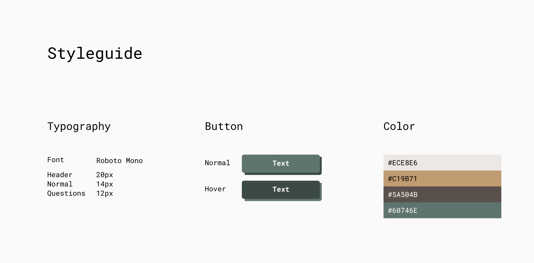 styleguide for the DBSA SV learning module